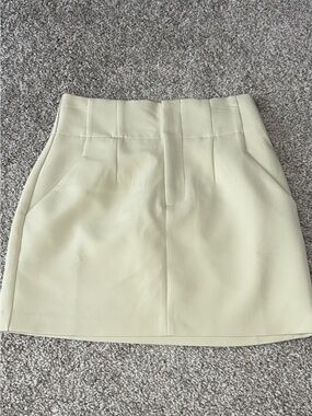 Endless Rose Cream High-Waist Mini Skirt